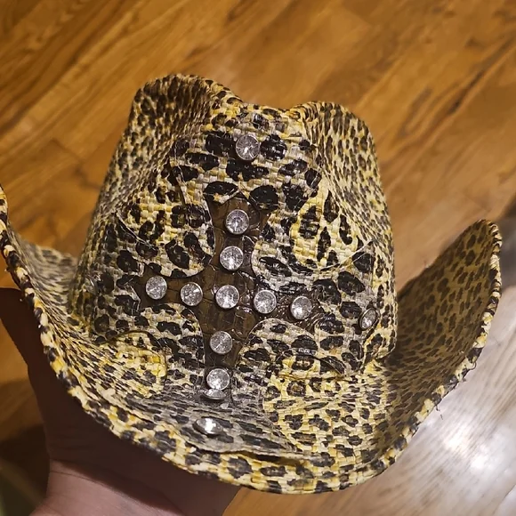 Peter Grimm Yellow and Black Cowboy Hat - Picture 9 of 9